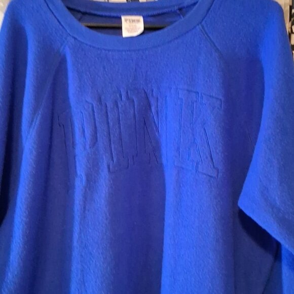 Victoria's Secret Blue PINK Pullover Sweatshirt - Picture 2 of 4